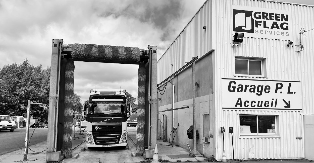 Station de lavage camion à Laval en Mayenne chez Green Flag Services