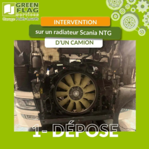 Dépose radiateur Scania NTG