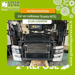 Remontage radiateur Scania NTG