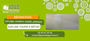 Réparation d'une toupie à béton