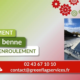 Remplacement bâche de benne Schmitz avec système d’enroulement par Green Flag Services, garage poids lourds à Laval 53 Mayenne